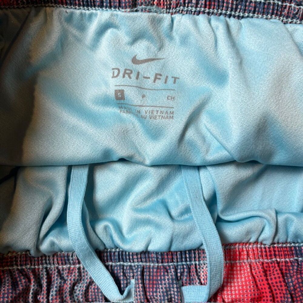 Nike Dri-Fit Women's Running Shorts Teal Blue Watercolor Small 831290-432 S‎ - Picture 6 of 8